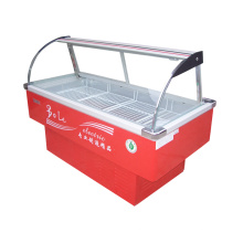 Refrigerated and Frozen Toughened Coating Arc Glass Door Display Freezer